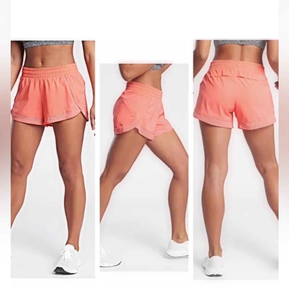 Athleta Coral Athletic Shorts with Elastic Waistband